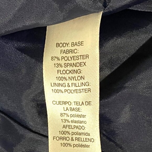 Chicos Zenergy Velvet Burnout Jacket Blazer Size 12 Blue Whimsigoth Paisley - Picture 7 of 8